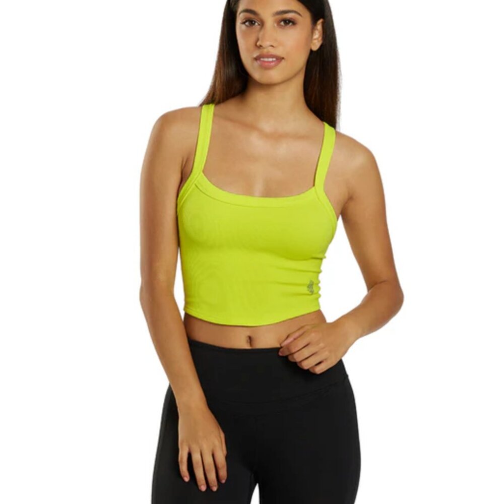 Free People Movement All Clear Solid Cami | Color: Highlighter Yellow | Size: M